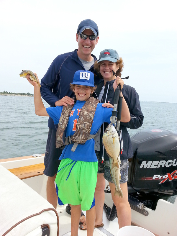 no fluke fishing: Bottom fishing is family fishing fun